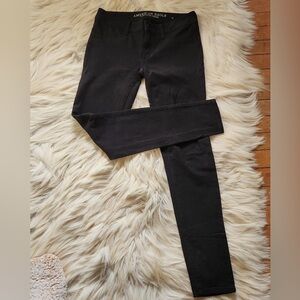 American Eagle Black Super Stretch Jeggings Jeans
